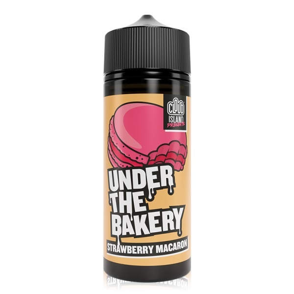Under the Bakery E-liquid 100ml by Cloud Island Strawberry Macaron