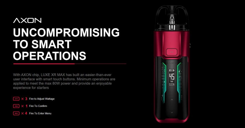 Vaporesso LUXE XR Max Pod Kit Operation