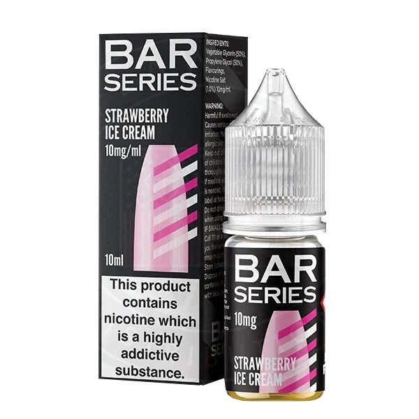 Bar Series Nic Salts E-Liquid Strawberry Ice Cream