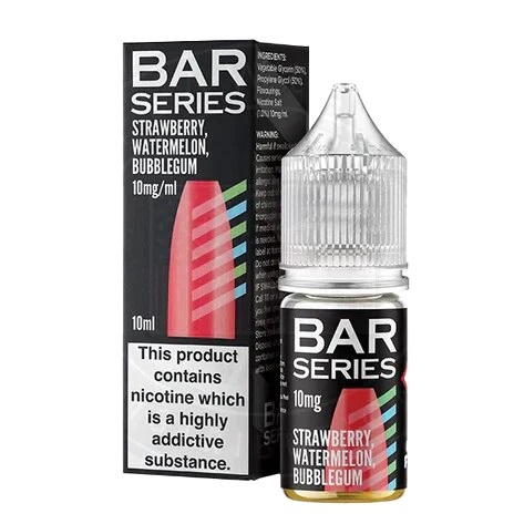 Bar Series Nic Salts E-Liquid Strawberry Watermelon Bubblegum