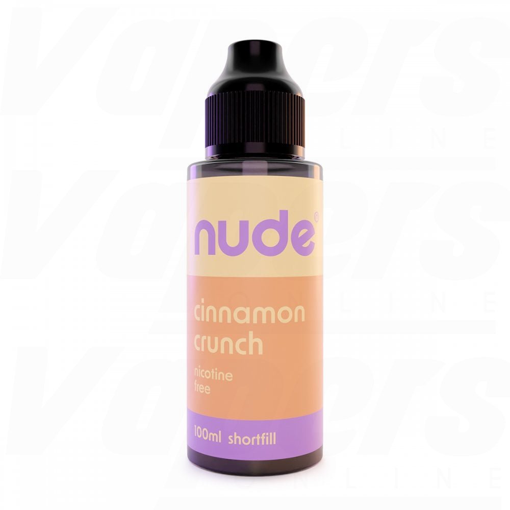Nude E-liquid 100ml Shortfill Cinnamon Crunch
