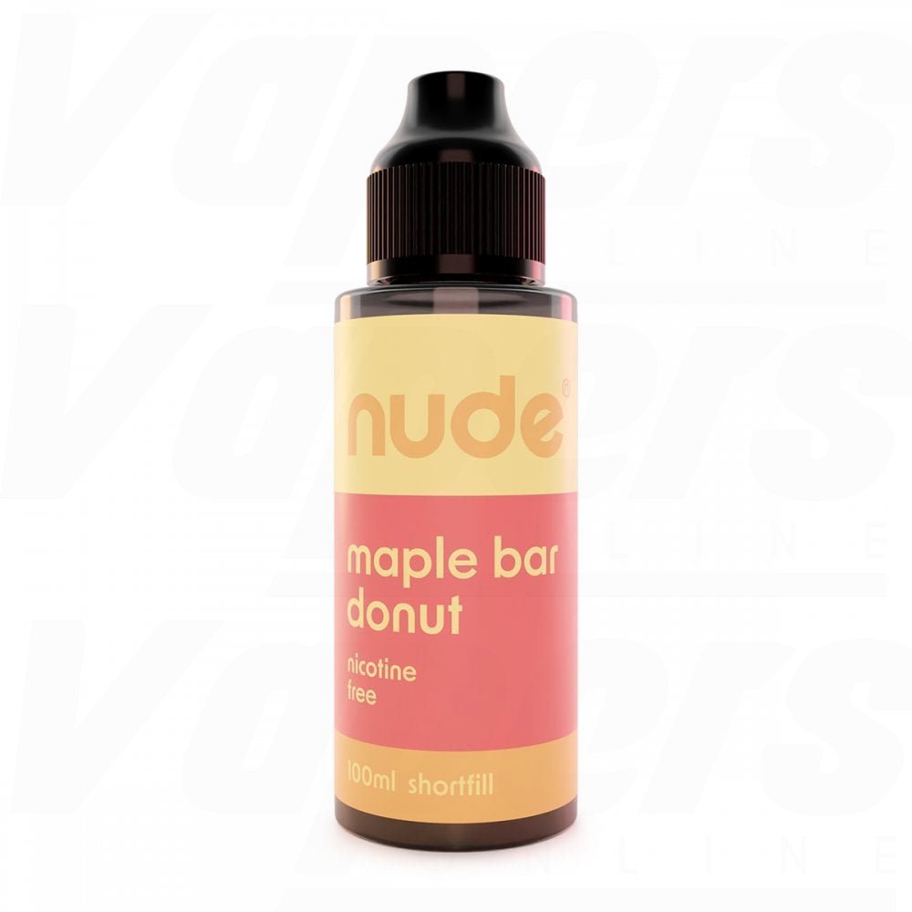 Nude E-liquid 100ml Shortfill Maple Bar Donut