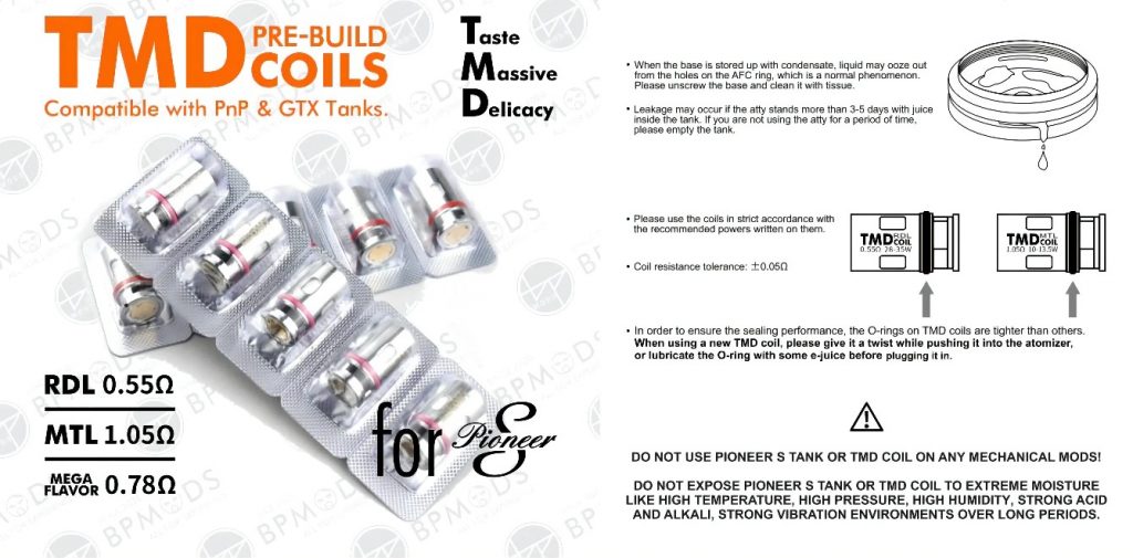 BP Mods TMD Replacement Coils Features