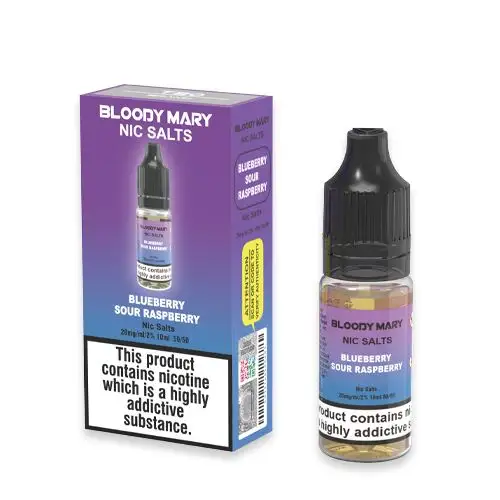 Bloody Mary Nic Salts 10ml Blueberry Sour Raspberry