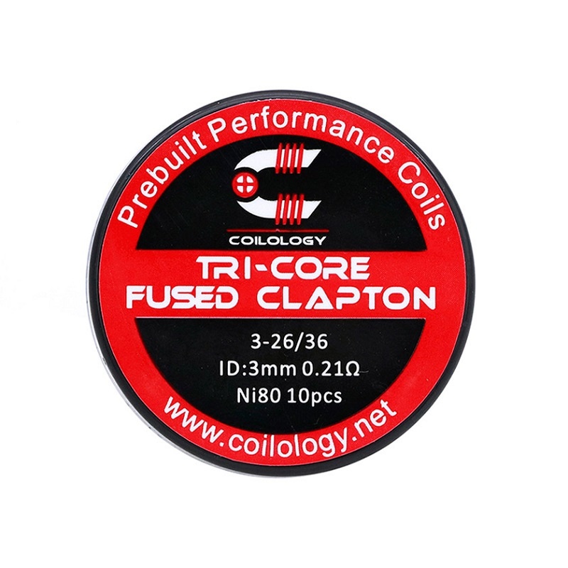 Coilology Prebuilt Coils Tri-Core Fused Clapton 0.21