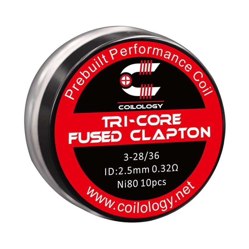 Coilology Prebuilt Coils Tri-Core Fused Clapton 0.32