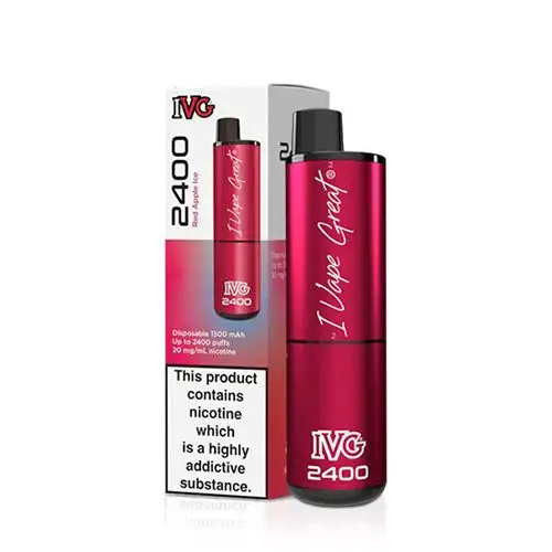 IVG 2400 Disposable Vape Red Apple Ice