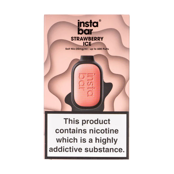 InstaBar Air 600 Disposable Vape Strawberry Ice