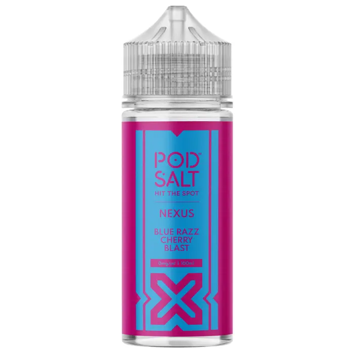 Pod Salt Nexus E-liquid 100ml Shortfill Blue Razz Cherry Blast