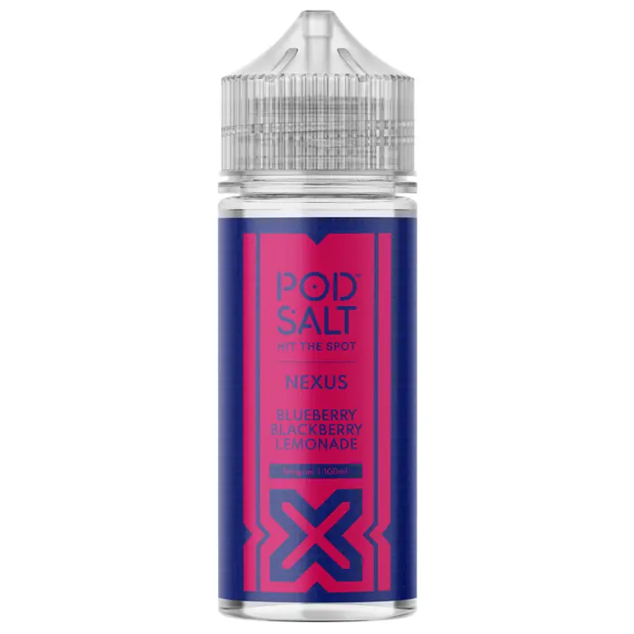 Pod Salt Nexus E-liquid 100ml Shortfill Blueberry Blackberry Lemonade
