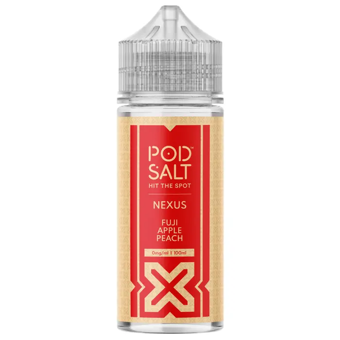 Pod Salt Nexus E-liquid 100ml Shortfill Fuji Apple Peach