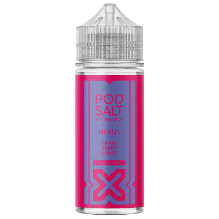 Pod Salt Nexus E-liquid 100ml Shortfill Grape Berry Burst