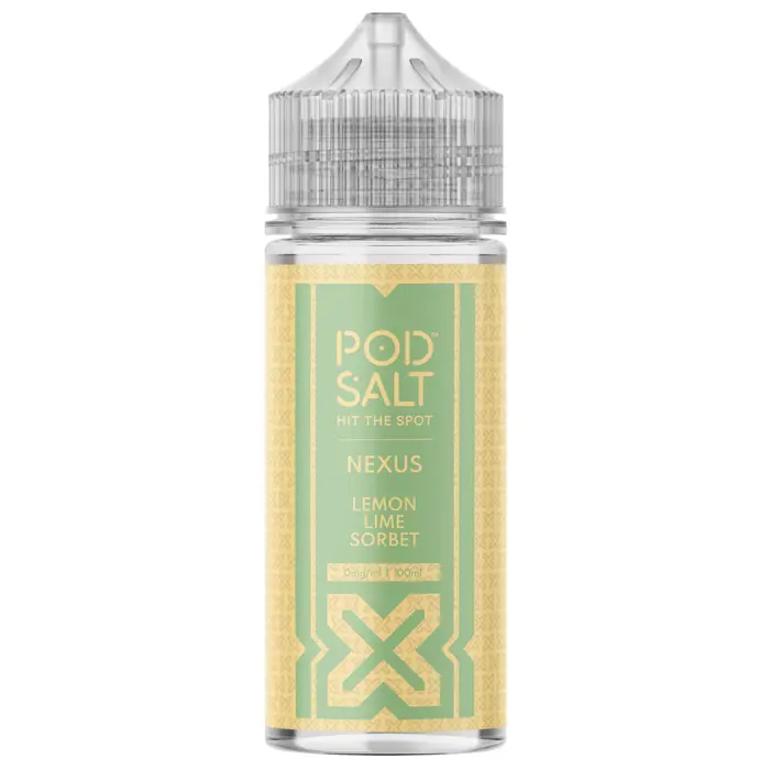 Pod Salt Nexus E-liquid 100ml Shortfill Lemon Lime Sorbet