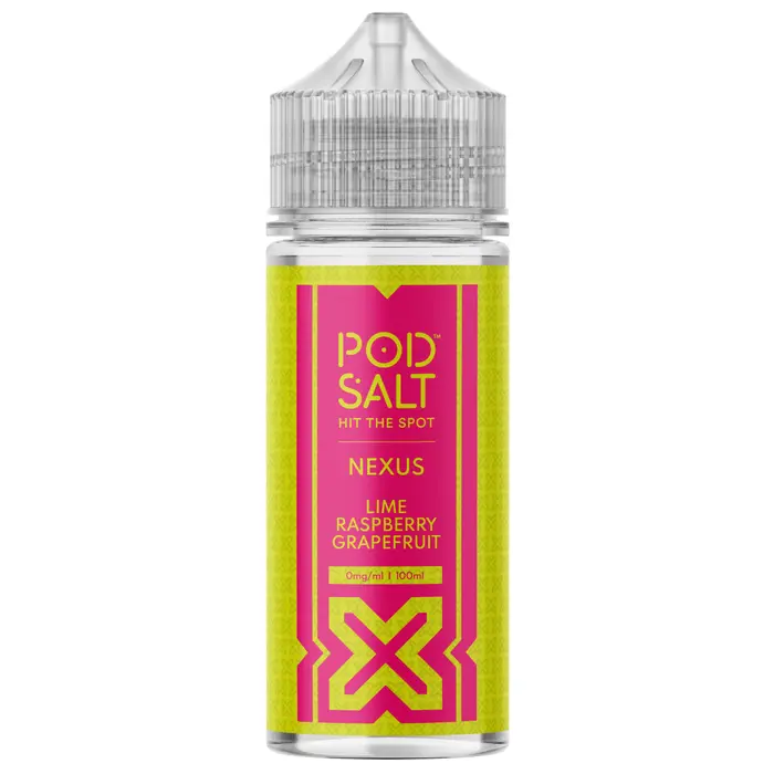 Pod Salt Nexus E-liquid 100ml Shortfill Lime Raspberry Grapefruit