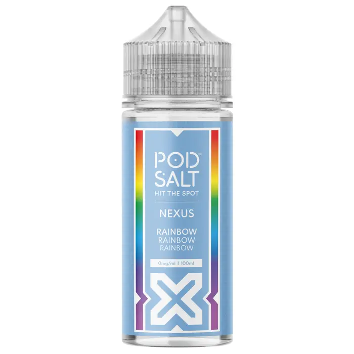 Pod Salt Nexus E-liquid 100ml Shortfill Rainbow