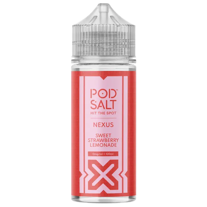 Pod Salt Nexus E-liquid 100ml Shortfill Sweet Strawberry Lemonade