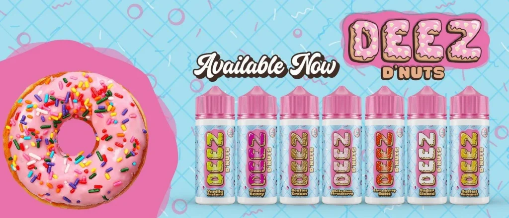 DEEZ D’Nuts E-liquid 100ml Shortfill Banner Cheap Promo Deal
