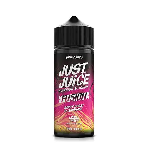 Just Juice E-liquid 100ml Shortfill Fusions Berry Burst & Lemonade