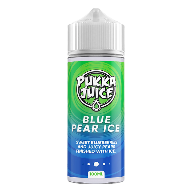 Pukka Juice E-liquid 100ml Shortfill Blue Pear Ice