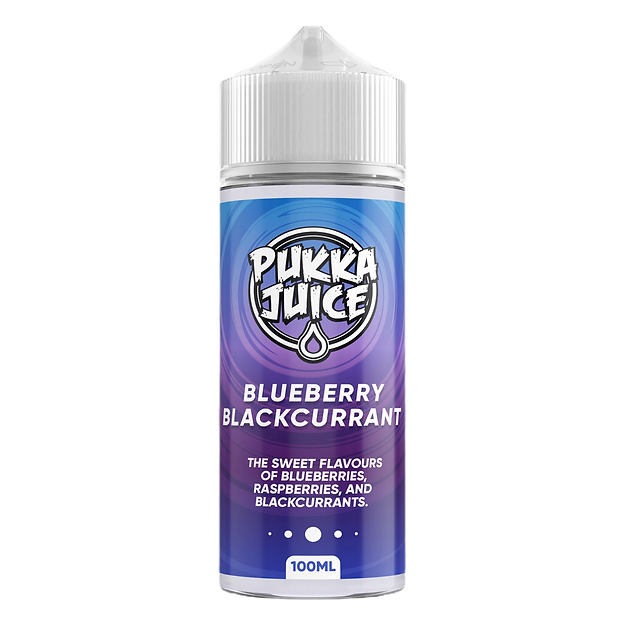 Pukka Juice E-liquid 100ml Shortfill Blueberry Blackcurrant