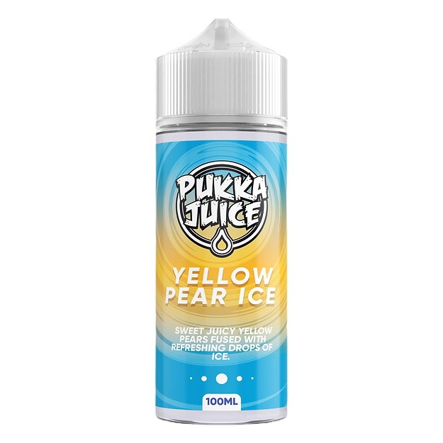 Pukka Juice E-liquid 100ml Shortfill Yellow Pear Ice
