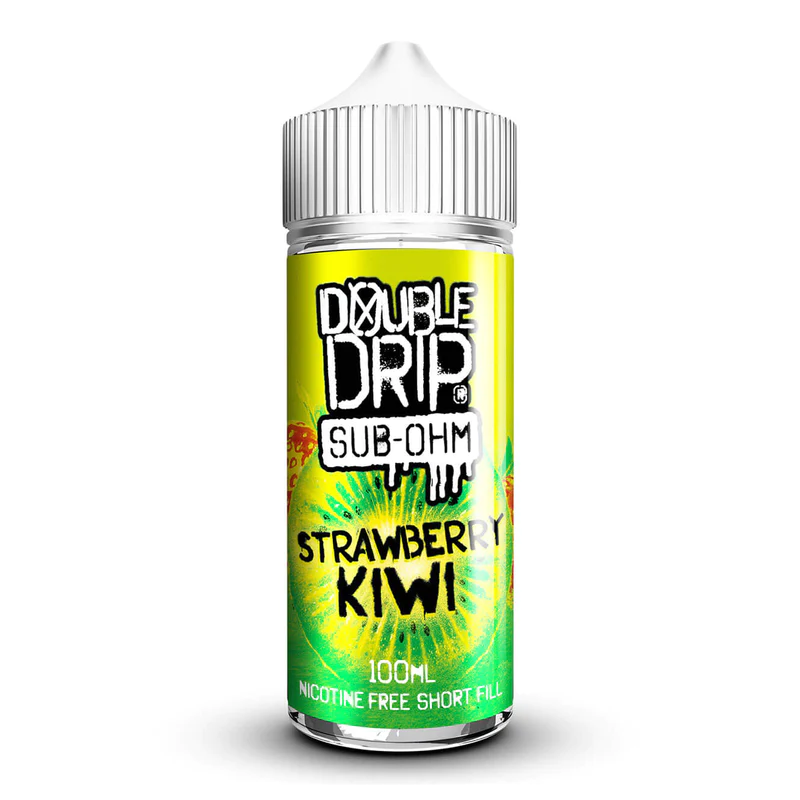 Double Drip E-liquid 100ml Shortfill Strawberry Kiwi