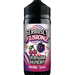 Seriously Fusionz E-liquid 100ml Shortfill by Doozy Cherry Sour Raspberry