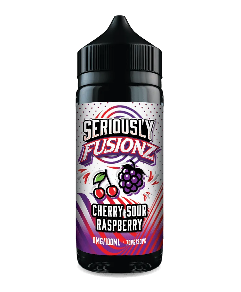 Seriously Fusionz E-liquid 100ml Shortfill by Doozy Cherry Sour Raspberry