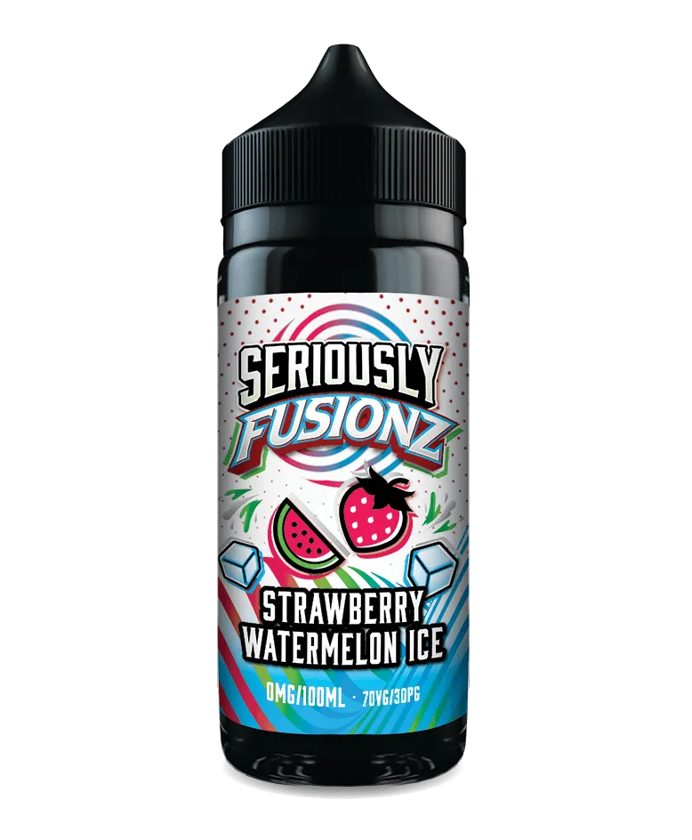 Seriously Fusionz E-liquid 100ml Shortfill by Doozy Strawberry Watermelon Ice