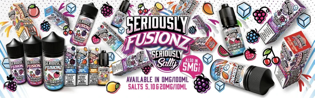 Seriously Fusionz Nic Salts 10ml by Doozy Banner