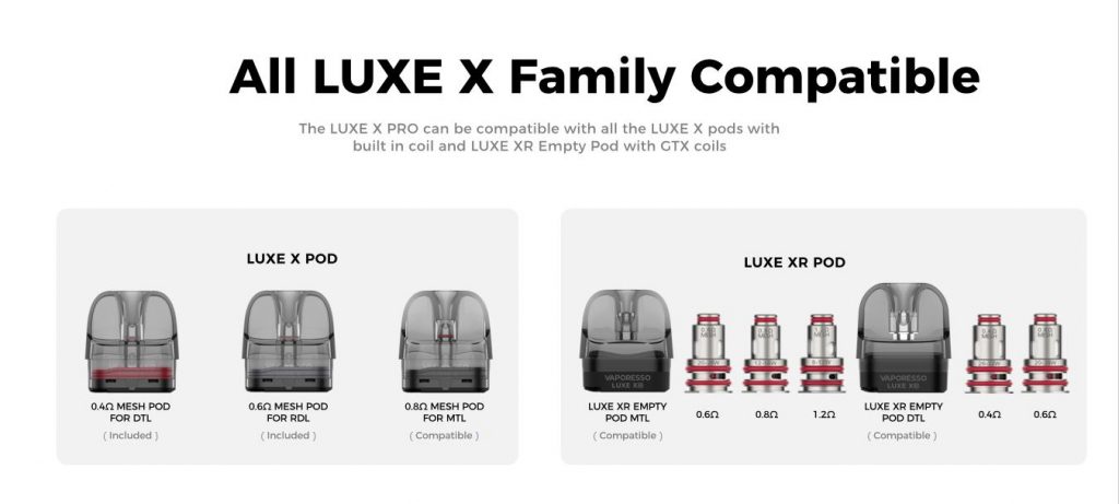Vaporesso LUXE X PRO Pod Kit Compatible Coils