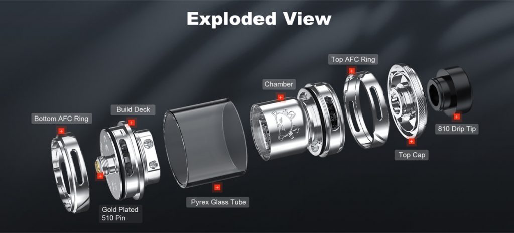 Hellvape Fat Rabbit 2 RTA Exploded View