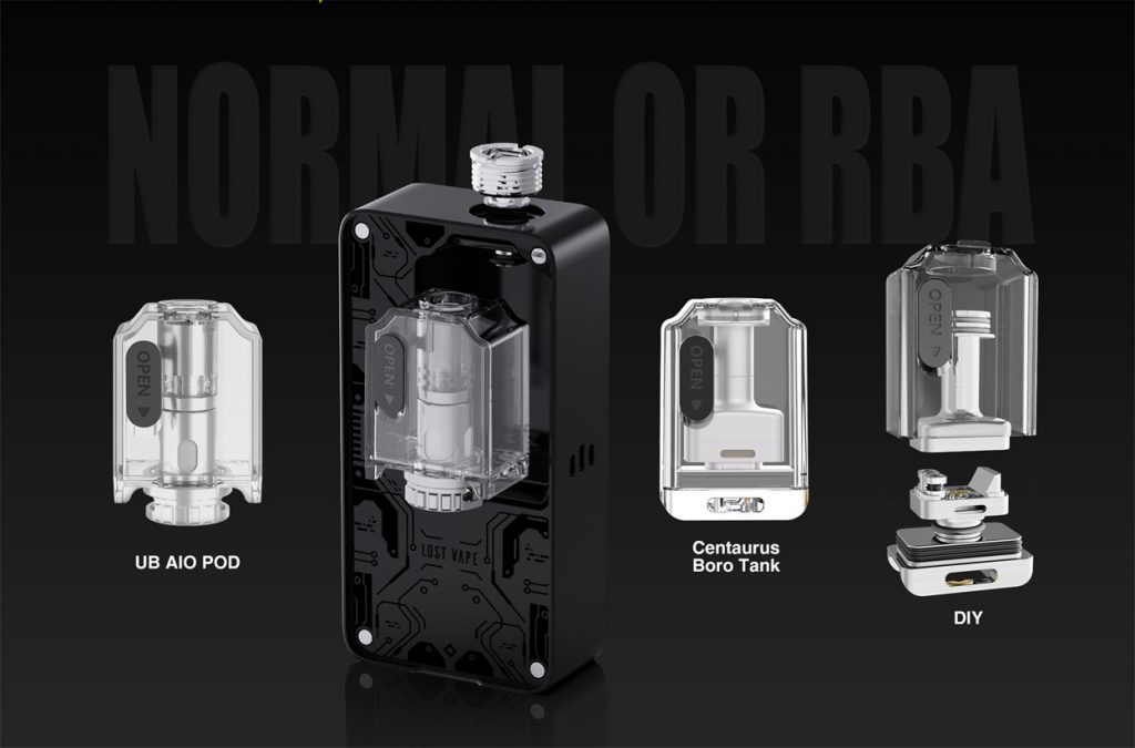 Lost Vape Centaurus B80 AIO Pod Kit Normal or RBA