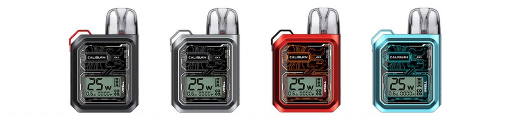 Uwell Caliburn GK3 Pod Kit Colours Uwell Caliburn GK3 Pod Kit Colours