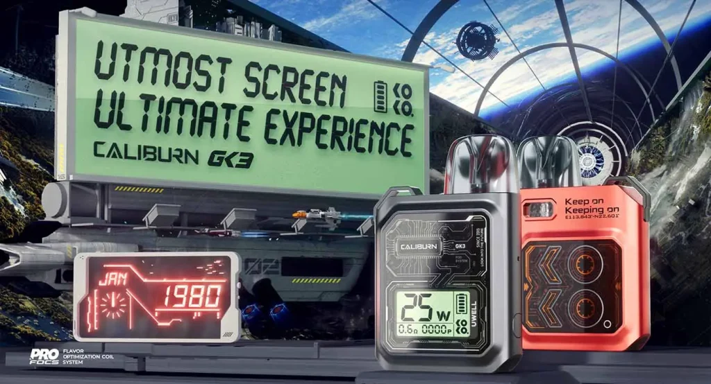 Uwell Caliburn GK3 Pod Kit Promo Uwell Caliburn GK3 Pod Kit Promo