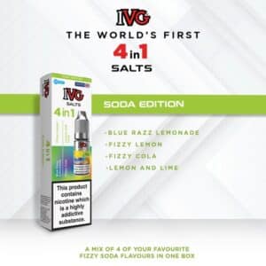 IVG 4 in 1 Nic Salts Soda Edition Flavour IVG 4 in 1 Nic Salts Soda Edition Flavour