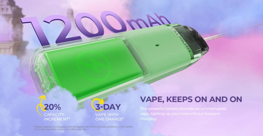 Uwell Caliburn G3 Lite Pod Kit Battery Uwell Caliburn G3 Lite Pod Kit Battery