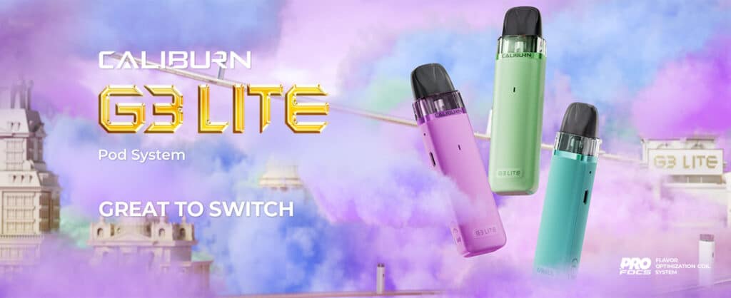 Uwell Caliburn G3 Lite Pod Kit Promo Uwell Caliburn G3 Lite Pod Kit Promo