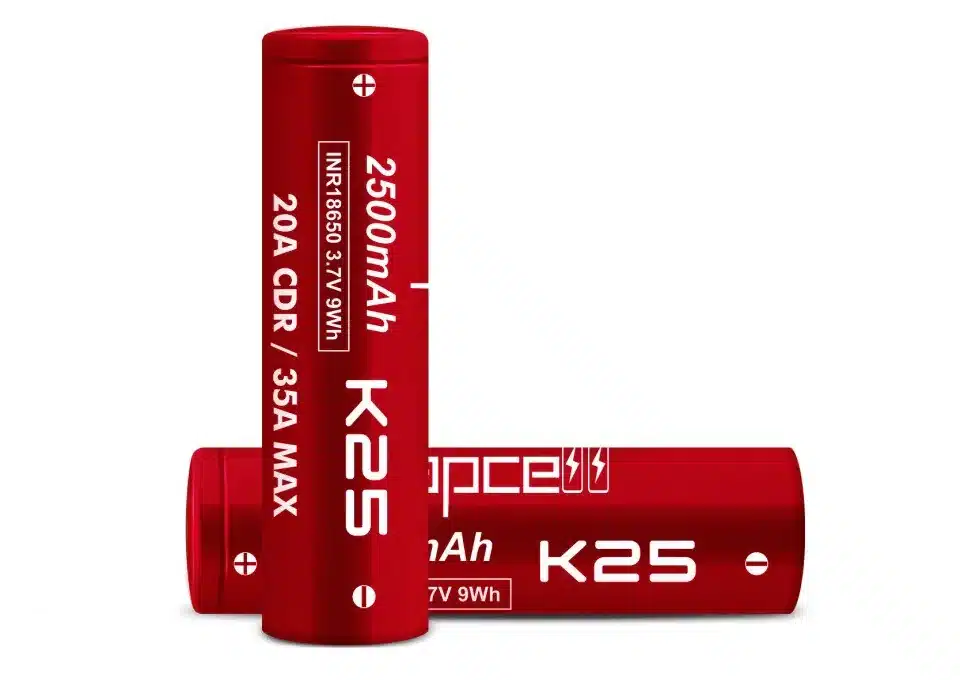 Vapcell K25 18650 Battery Pair