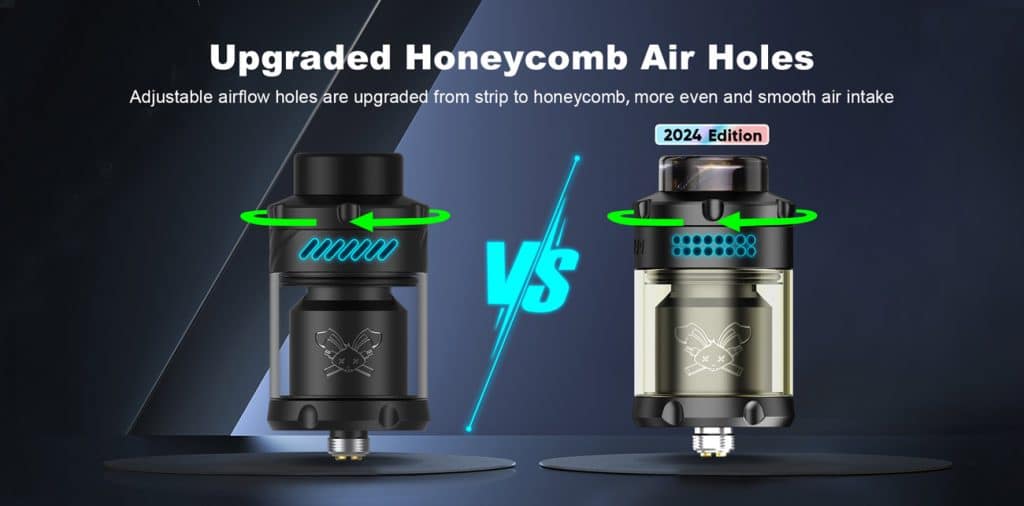 Hellvape Dead Rabbit 3 RTA 2024 Edition Upgraded Airholes Hellvape Dead Rabbit 3 RTA 2024 Edition Upgraded Airholes