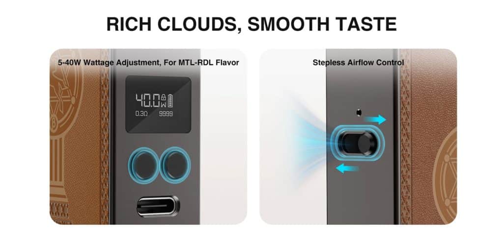 Lost Vape Centaurus E40 Max Pod Kit Stepless Airflow