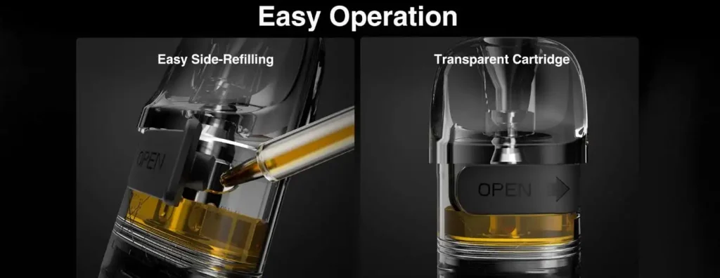 Lost Vape E-Plus Replacement Pod Cartridge Side Fill and Transparent