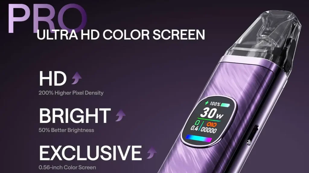 OXVA Xlim Pro 2 Pod Vape Kit Ultra HD Screen OXVA Xlim Pro 2 Pod Vape Kit Ultra HD Screen