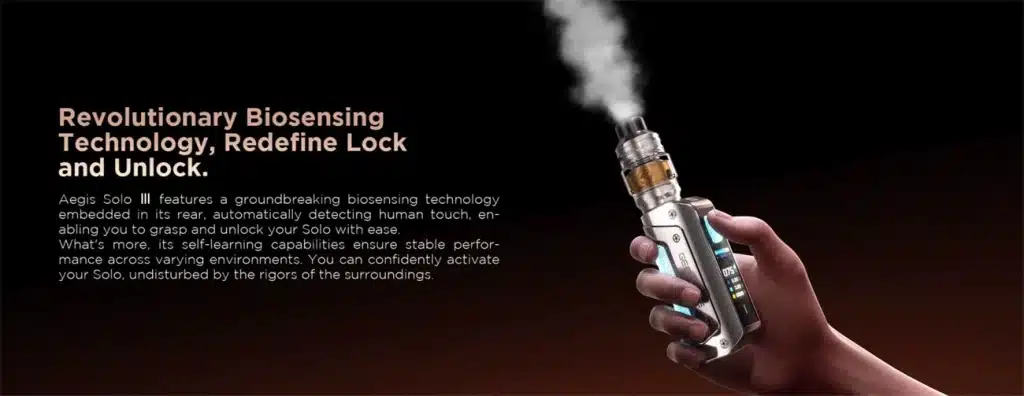 Geekvape Aegis Solo 3 Kit Biosensing Design Geekvape Aegis Solo 3 Kit Biosensing Design