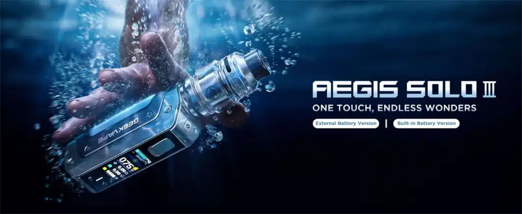 Geekvape Aegis Solo 3 Kit Built In 3000mAh & External Battery Geekvape Aegis Solo 3 Kit Built In 3000mAh & External Battery