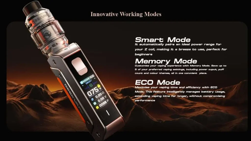 Geekvape Aegis Solo 3 Mod Vaping Modes Geekvape Aegis Solo 3 Mod Vaping Modes