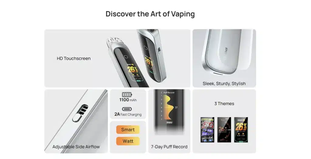 Aspire Pixo Pod Kit Key Features