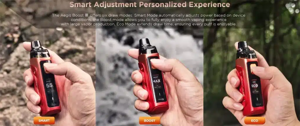 Geekvape Aegis Boost 3 Kit Smart Boost Eco Mode Geekvape Aegis Boost 3 Kit Smart Boost Eco Mode