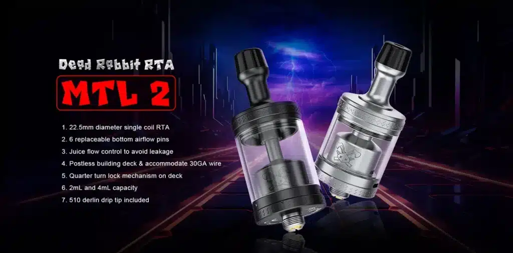 Hellvape Dead Rabbit MTL 2 RTA Promo Hellvape Dead Rabbit MTL 2 RTA Promo