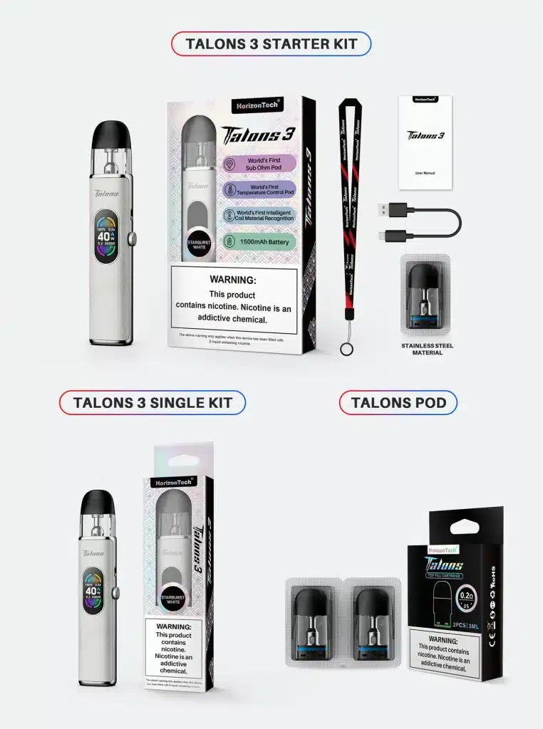 HorizonTech Talons 3 Pod Kit Starter Kit Vs Single Kit